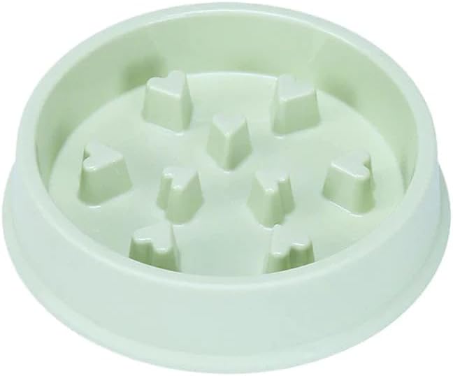 Pet Slow Food Bowl Small Dog Choke-Proof Bowl Non-Slip Slow Food Feeder Dog Rice Bowl Pet Supplies Available for Cats and Dogs Yellow