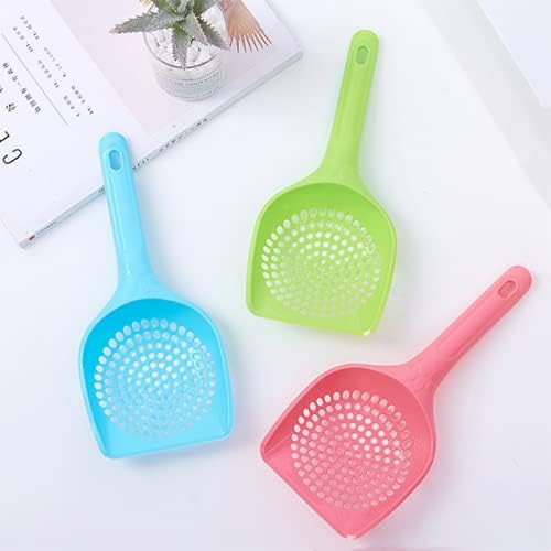 XTYPE Plastic Cat Litter Scoop Pet Care Sand Waste Scooper Shovel Hollow Cleaning Tool Hollow Style Lightweight Durable Easy to Clean cat Litter Shovel (Color : Multi-20PCS)