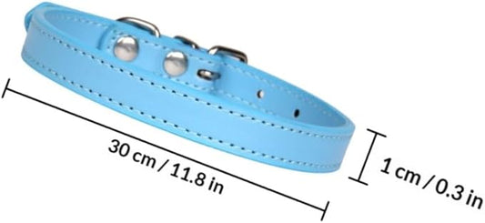 10pcs Pet Dog Collars Decorative Neckbands Random Colors Adjustable Basic Pet Supplies for Small to Medium Dogs