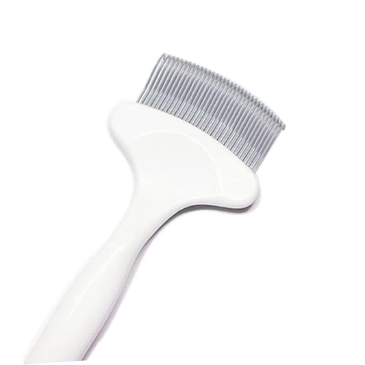 Milisten Cat Grooming Comb Elastic Pin Pet Hair Knot Cleaning Tool for Cats Easily Eliminates Tangles and Dander Material White