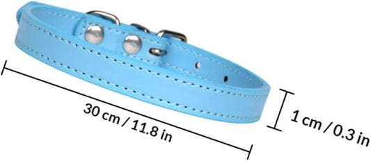 Uonlytech 10pcs Pet Dog Collar Decorative Neckband Cloth 1.0x30cm Random Colors for Small Dogs Basic Pet Supplies