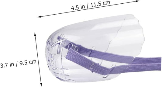 Breathable Cat Muzzle for Grooming Comfortable -bite Design Transparent Cat Supply for Easy Use for Bathing and Nail Clipping