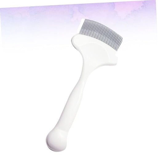 Happyyami Practical Material Cat Grooming Comb Dander Remover for Long Haired Cats Pet Brush Parting Comb