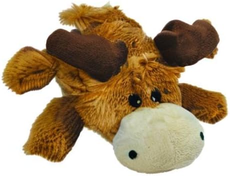 KONG Cozie Marvin Moose - Cute Dog Plush Toy for Indoor Play - Soft Chew Toy & Snuggle Buddy - with Squeaker, Durable Design & Minimal Stuffing - for Small/Medium Dogs