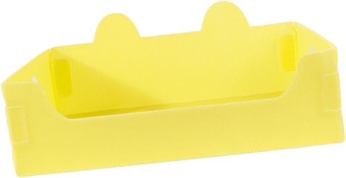 Cat Travel Toilet Large Capacity Open Litter Pan Potty for Indoor Cats Adorable Funny Design- Yellow