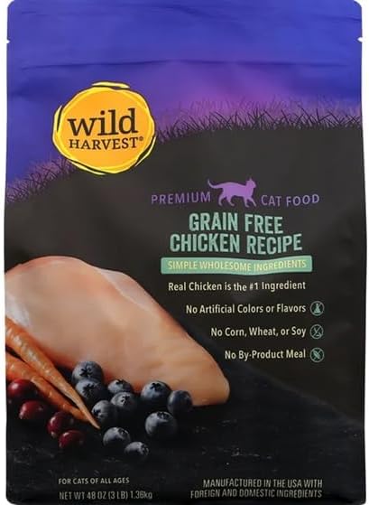 Wild Harvest, Grain Free Chicken Cat Food, 48 Ounce
