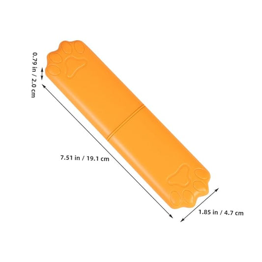 Cabilock Pet Comb for Cats and Dogs, Orange Fine-tooth Dematting Hair Removal Comb, Effective Shedding and Detangling Tool for Small and Medium Pets Grooming