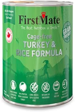 FirstMate Pet Foods Cage-free Turkey & Rice Formula for Dogs Canned Dog Food