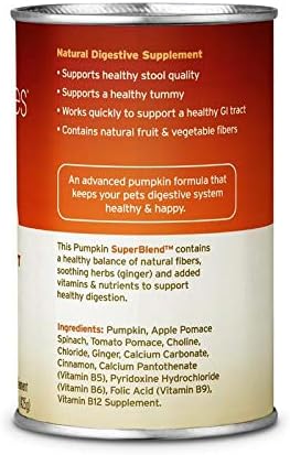 Fruitables Pumpkin Digestive Supplement – Made with Pumpkin for Dogs – Healthy Fiber Supplement for Pet Nutrition – 15 ounces (Pack of 12)
