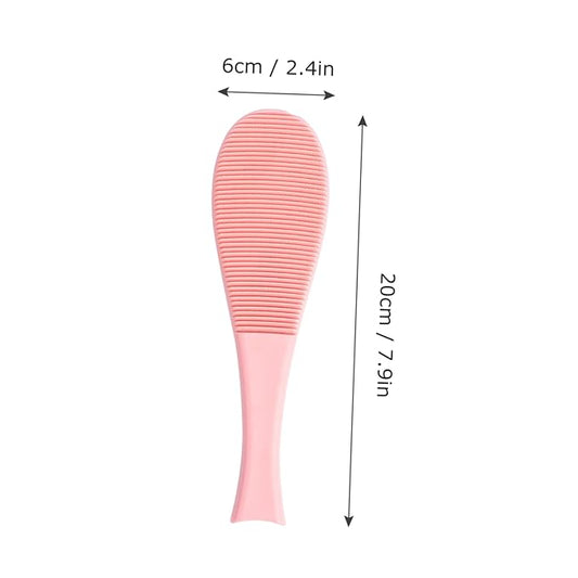 Kisangel 2Pcs Cat Massage Comb Lightweight Cat Grooming Brushes with Tongue Texture Durable Slicker Brush for Shedding and Dandruff Removal for Home