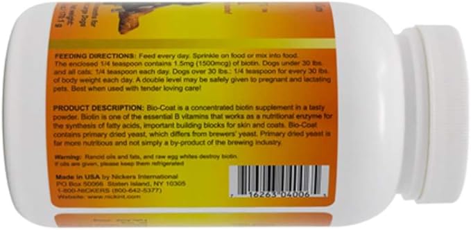 Bio Coat Concentrated Biotin Supplement - 6 oz