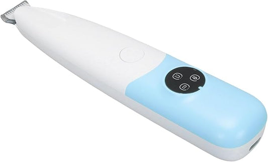 aqxreight Pet Trimmer Rechargeable Cordless Foot Hair Grooming for Cats Dogs with Brush USB Cable Shave and Can Safe a Pet TrimmerRechargeable TrimmerPet Foot ShaverPet ShaverCordless (Blue)