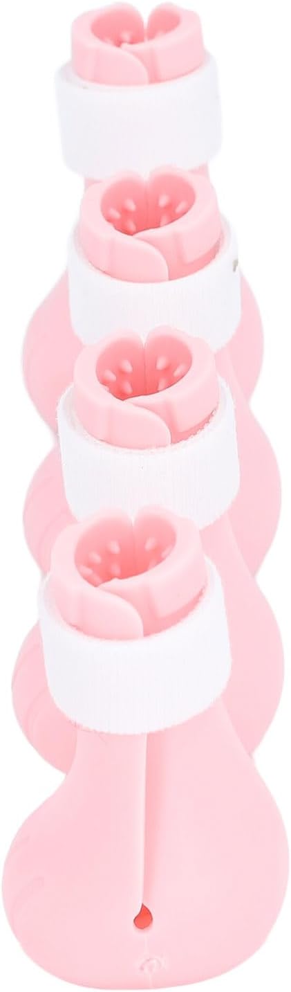 Cat Grooming Boots, Prevent Biting Adjustable Cat Covers for Injection for Bathing (Pink)