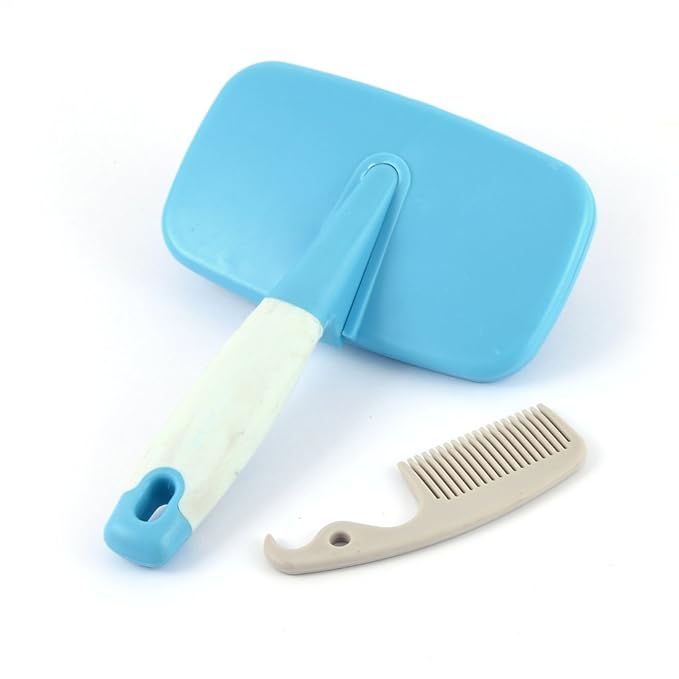 Plastic Pet Puppy Dog Cat Hair Grooming Brushes Slicker Tools Blue (id: 8f0 515 84b 27d 4ef