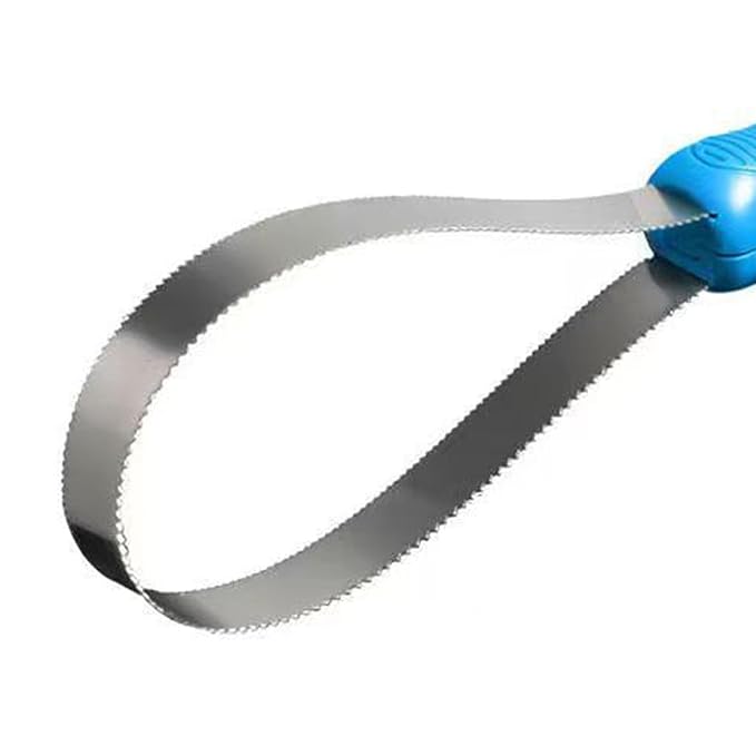 Pet Shedding Blade Hair Remover Tool with Handle for Dogs Cats Horses Animal Grooming Comb Stainless Steel Double Sided Design 12.40 Inch- Single Loop