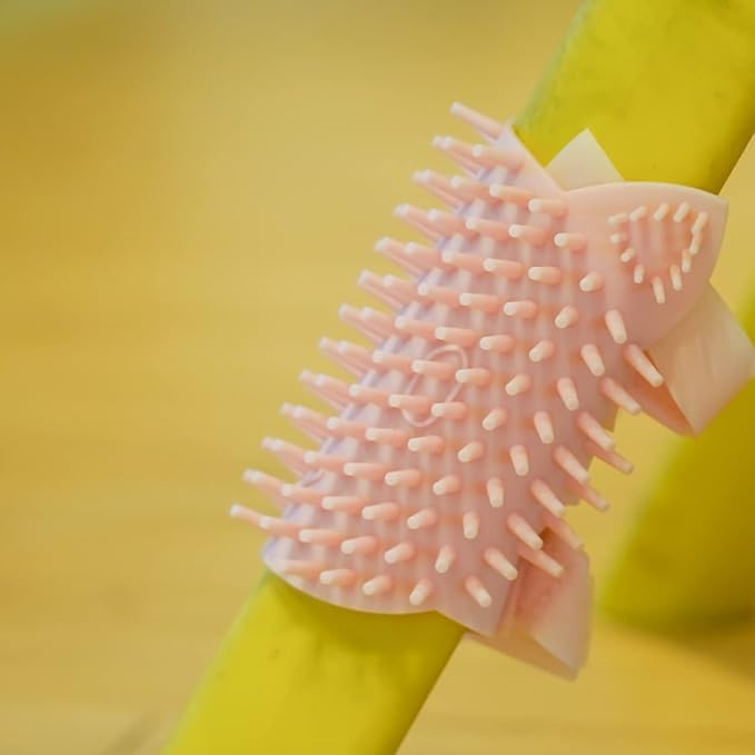 Massaging Self-Cleaning Slicker Grooming Brush for Cats - Pet Corner Beauty and Supply Tool