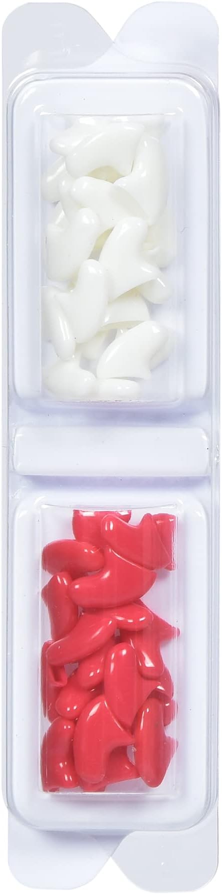 Kitty Caps Nail Caps for Cats Pure White and Coral Red, Large - Safe, Stylish & Humane Alternative to Declawing Cat Nail Caps Stops Snags and Scratches (Pack of 3)