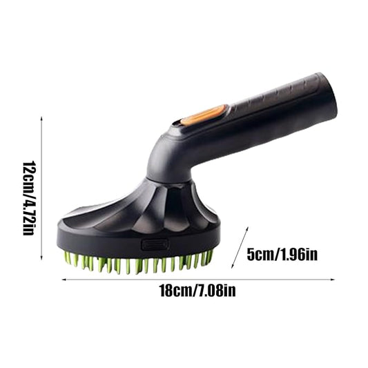 Vacuum Pet Brush, Hair Grooming Attachment, 6x3 Inches Shedding Cleaner with Soft Bristles, Sturdy Cat Grooming Tool, Home Accessory with Easy Fit, Pet Care Gear for Cats Dogs