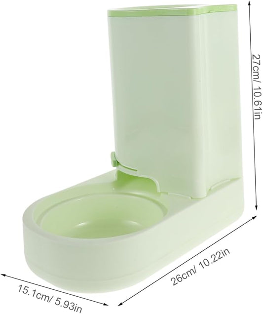 Toyvian Spillproof Cat Drinking Fountain Auto Pet Food Station Dry Feeder Portable Cat Feeding Machine Pet Food Dispenser