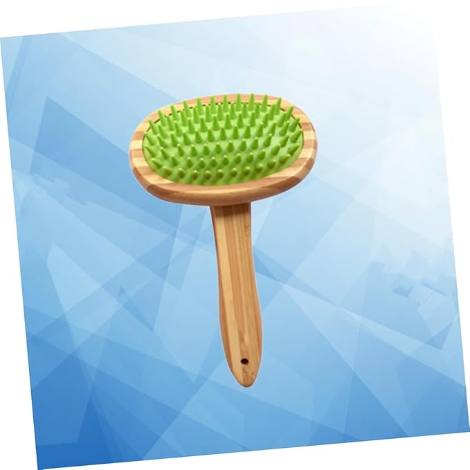 Multi-function Pet Comb Brush Dog Cat Grooming Tool Massage Cleaning Brush Ergonomic Handle for Home Travel