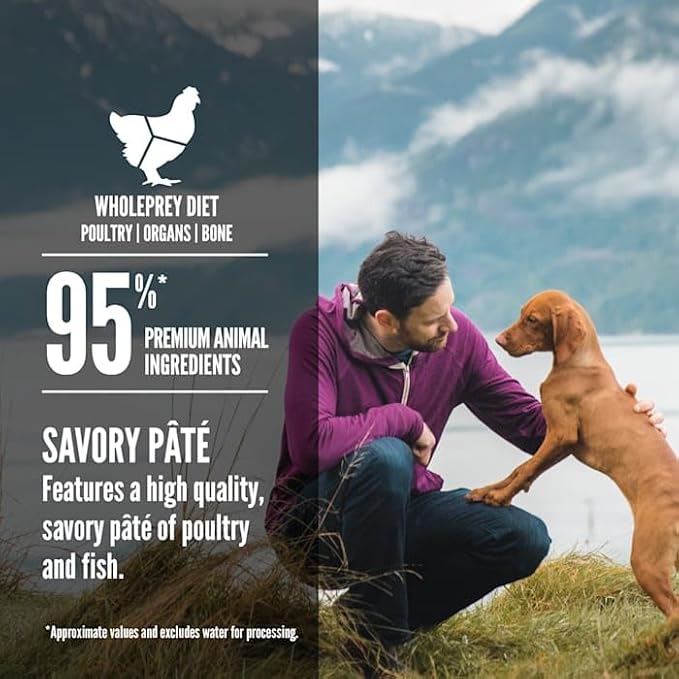 ORIJEN Grain-Free Puppy Recipe with Poultry & Fish Pate Premium Wet Dog Food, 12.8 oz., Case of 12
