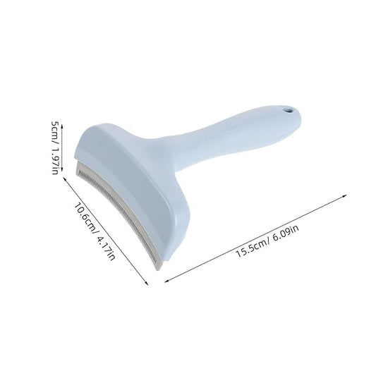 Pet Dematting Comb and Dog Shedding Brush, Large Sky-blue Undercoat Rake Hair Removal Tool for Cats and Dogs, Professional Grooming Supplies for Household Pet Hair Control