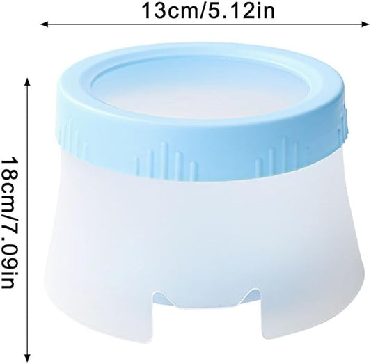 Stable Pet Bowl, Floating Water Dispenser, Non‑Slip Feeding Station, Spill Proof Drinking Container, Indoor Outdoor Travel Accessory, Dog Supplies for Home, Backyard, Camping