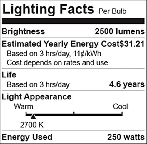 250 Watts R40 Red Heat lamp Light Bulbs Infrared Flood Reflector Incandescent Spotlight for Food Service, Brooder Bulb, Chicken, Pet, Bathroom, Light Therapy 250R40/HR Medium E26 Base 1 Pack