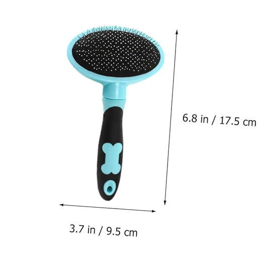 1Pc Pet Cleaning Brush Deshedding Tool for Cats Grooming Comb for Long Haired Pets Easily Removes Loose Fur Tangles