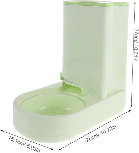 Cat Food Dispenser Machine Auto Feeding Station Non-Spill Bowl Pet Drinking Fountain Clean Design Suitable for Cats and Dogs