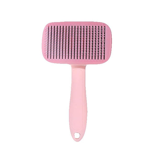 Self Cleaning Slicker Brush - Skin Friendly Deshedding Grooming Tool for Dogs & Cats, Suitable for Shedding & Haired Pets, with Pet Supplies Accessories, Blue