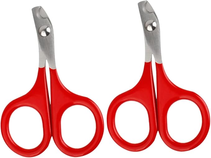 Beaupretty 9pcs Dog Cat Nail Clippers Pet Nail Care Tool Stainless Steel Grooming Scissors Comfort Grip Bend Cut Trimmer for Home Pet Salon