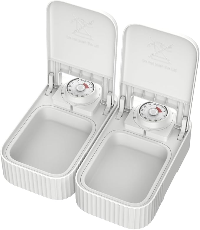 Stainless Steel Bowl Inserts x 2 for Pet Heights F22 Automatic Feeders