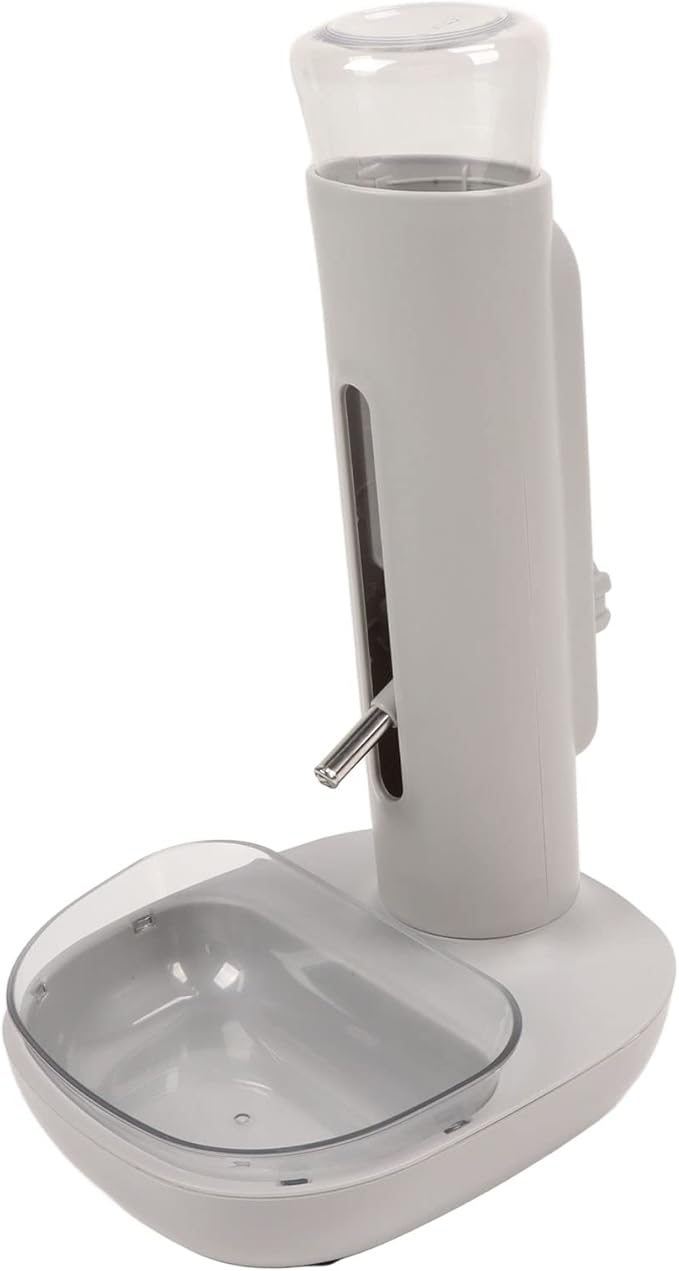 Adjustable Dog Standing Water Dispenser Bowl Stainless Steel Control Pet Drinking Feeder for Dogs Cats 680ml for Pet Feeding Watering Supply