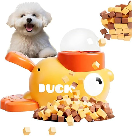 Dog Interactive Treat Dispenser Toy,Slow Feeder Dog Bowl,Dog Interactive Treat Feede Toys,IQ Training and Workout for Cats and Dogs. (White)