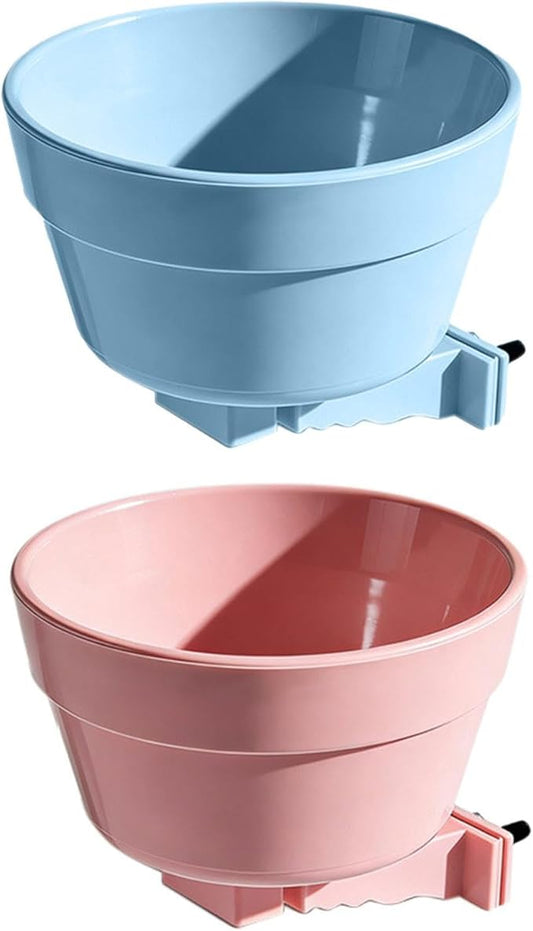Dog Crate Water Bowl, Removable Detachable Puppy Feeder, 13.5x7cm, Indoor Outdoor Feeding Container, Small Dog Food Holder, Easy Clean Design, Stable Pet Supply, for Home, Yard, Apartment