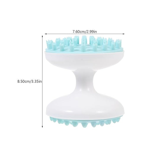 Mikikit Pet Massage Brush and Cat Bathing Comb Plastic Hair Cleaner Grooming Brush for Long-haired Cats and Dogs Green Color Suitable for Indoor Pet Care