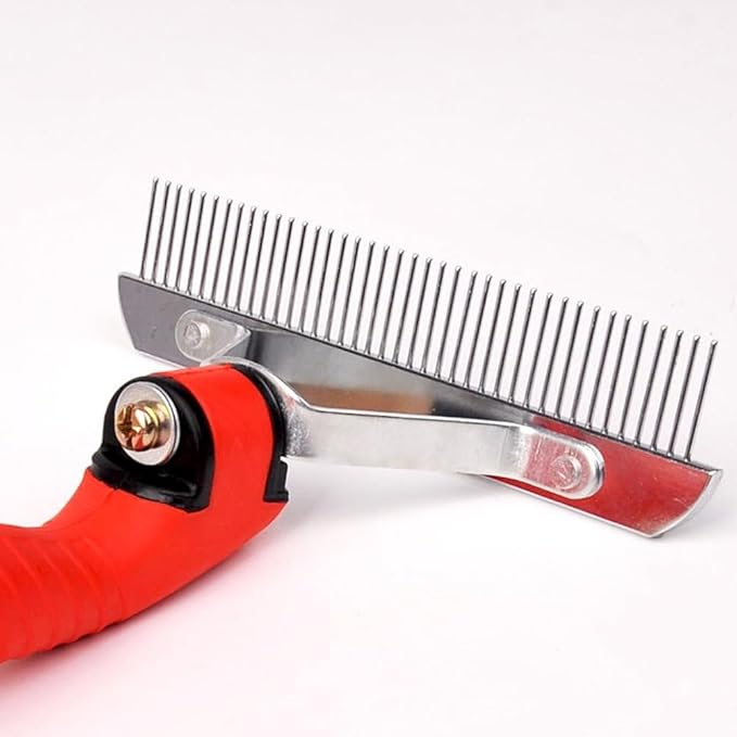 Rake Design Dog Hair Comb Pet Cat Hair Grooming Comb Single Row Comb Pet Supplies Accessories for Home Shop
