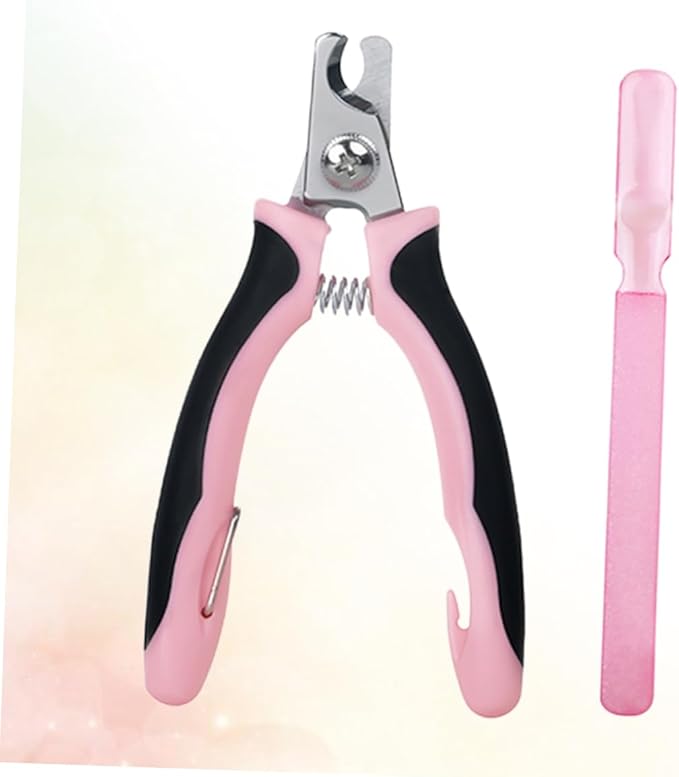 Sosoport 1pc Pet Nail Clipper Nail File Portable Alloy for Dog and Cat Grooming Comfortable Grip and Cutting Edge