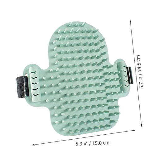 Alasum Cat Corner Massage Comb for Grooming Comfortable Cat Self-groomer with Wood and Silvervine Green Pet Hair Comb and Kittens Random Color