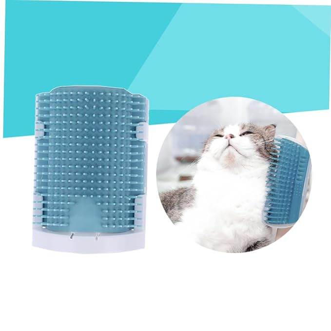 Self-Grooming Cat Brush with Rubber Bristles Cat Massage Tool for Shedding and Grooming Light