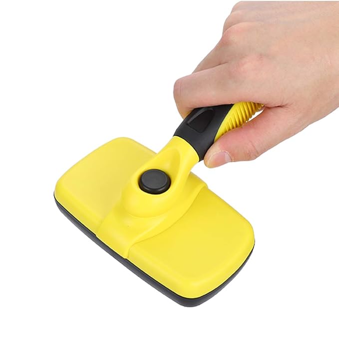 Pet Open Knot Comb, Automatic Hair Removing Grooming Tool for Cats and Dogs, Ergonomic Handle with One - Press Cleaning Button, Dense Steel Teeth for - Free Care