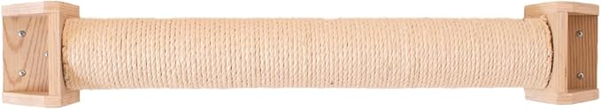 Wall Mounted Cat Scratching Post -Series - Solid Wood - 30" Tall
