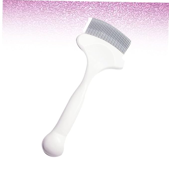 Pet Cleaning Comb Cat Grooming Comb Loosens Hair Knots Safe Abs Material Elastic Pins White