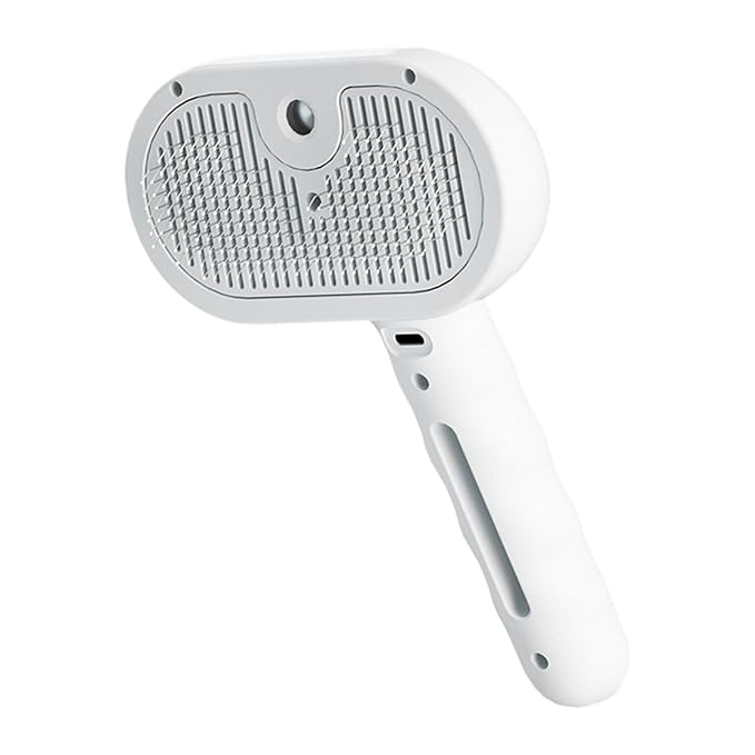 Cat Defur Comb, USB Rechargeable Pet Steaming Brush, 35ml Water Tank Spray Grooming Tool, Indoor Cat Dog Hair Removal Massage Comb, Pet Depilatory Cleaning Supply, for Pets Care Use