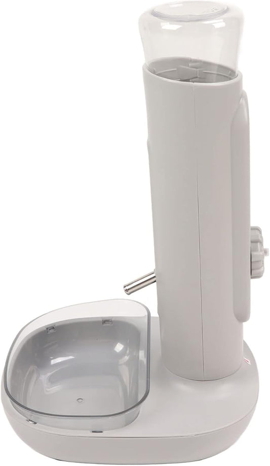 Adjustable Dog Standing Water Dispenser Bowl Stainless Steel Control Pet Drinking Feeder for Dogs Cats 680ml for Pet Feeding Watering Supply