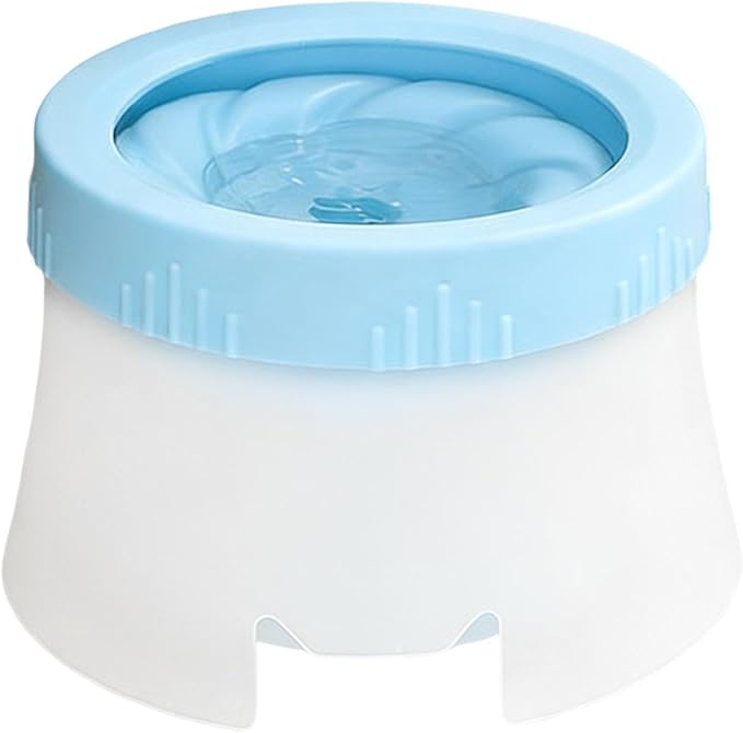 Stable Pet Bowl, Floating Water Dispenser, Non‑Slip Feeding Station, Spill Proof Drinking Container, Indoor Outdoor Travel Accessory, Dog Supplies for Home, Backyard, Camping