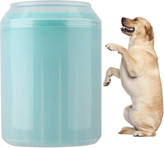 Portable Pet Paws Cleanseing Cup, Multifunctional Grooming Tool for Cats and Dogs, Rubber Silicunique, Easy to Cleanse and Use (Green)