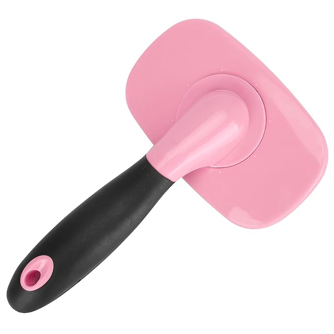 for Cat, for Dog, Deshedding Brush, 360 Degree Rotation, Hair Comb, Removal, Grooming Tool, Pet Supplies (With a little pink)