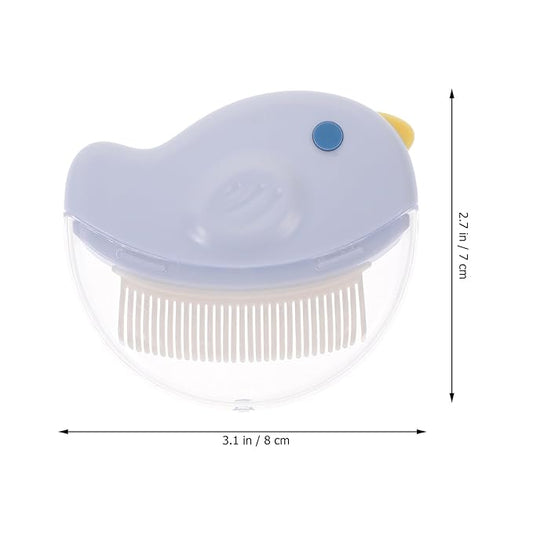 BESTonZON 2pcs Cat Brush and Dog Grooming Comb for Shedding with Detangling Function, Blue Plastic Pet Hair Removal Tool Suitable for Cats and Dogs